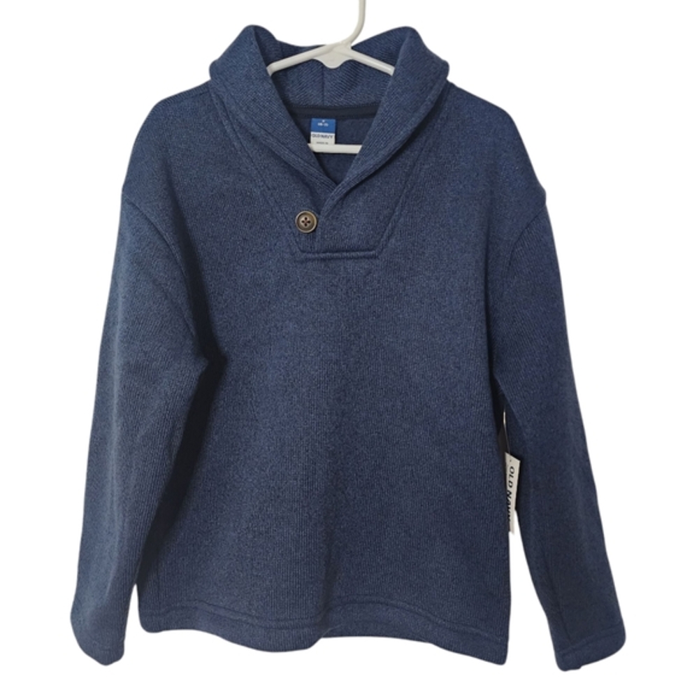 Old Navy Boys Blue Fleece Pullover Nwt‎